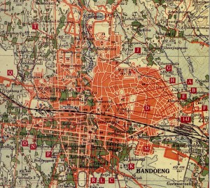 Overview of POW and Civioian internmetn camps in th Bandoeng area